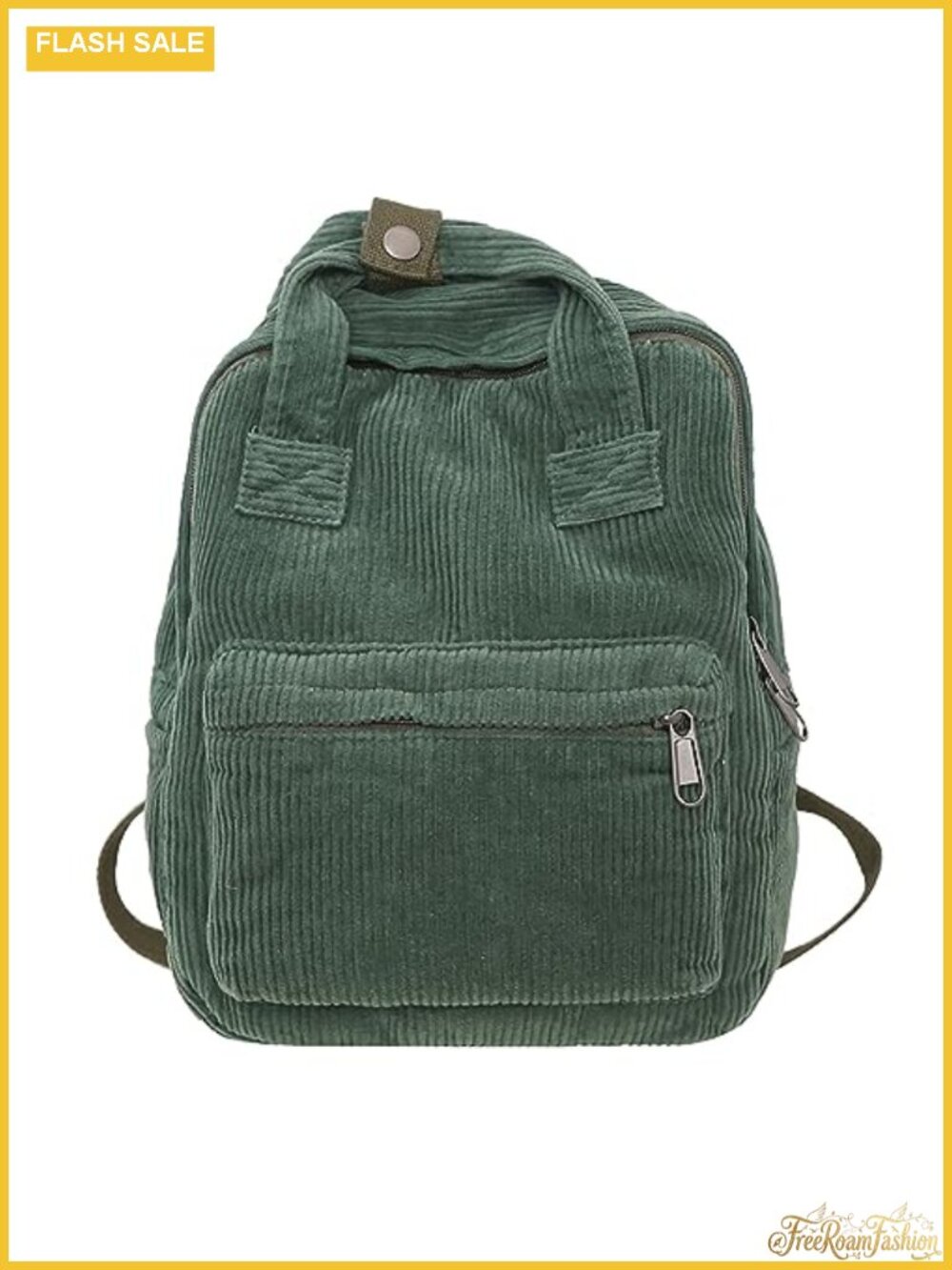Small Corduroy Backpack Purse for Women - Vintage Mini Fashion Casual Daypack